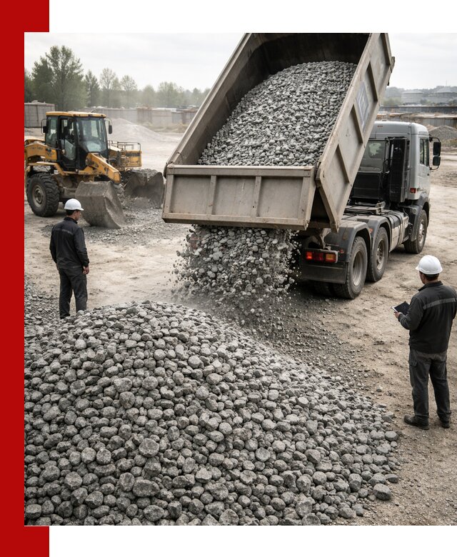 Доставка гранитного щебня фракции 20-40 в Качканаре