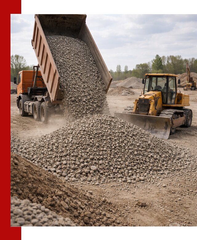Доставка гравийного щебня фракции 40-70 в Качканаре