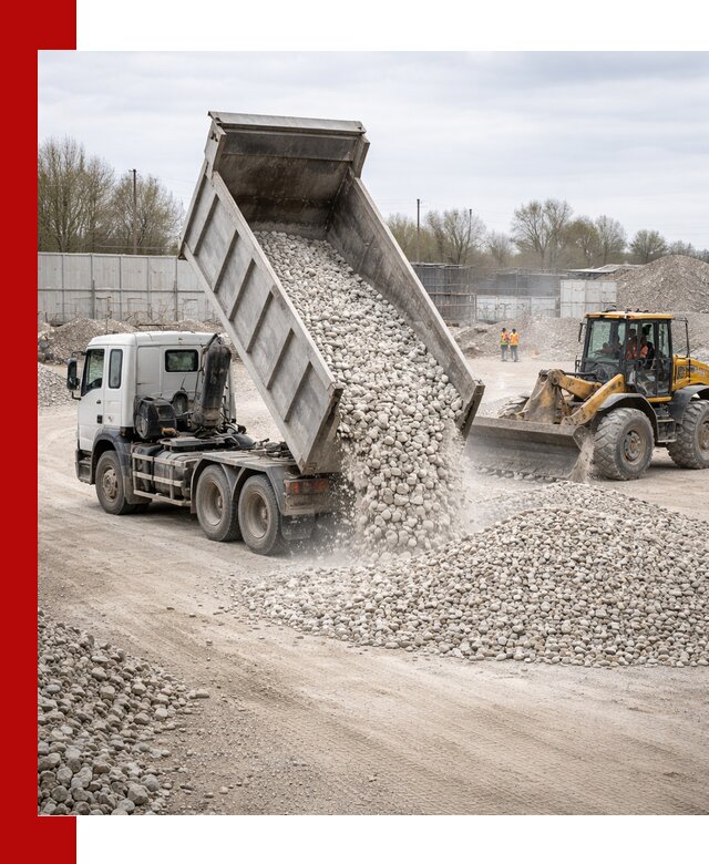 Доставка и продажа известнякового щебня в Качканаре