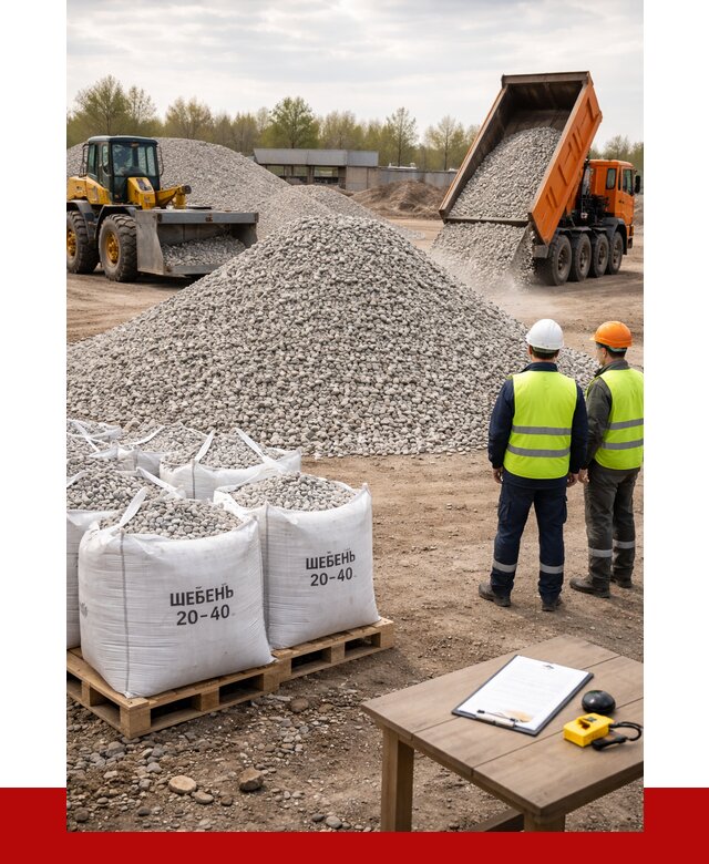 Известняковый щебень 20-40 в Качканаре от 2153 р. ПРОНЕРУДКчк