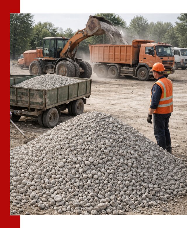 Доставка известнякового щебня фракция 20–40 в Качканаре