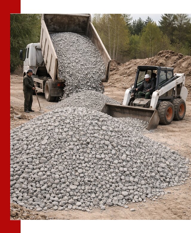 Доставка доломитового щебня в Качканаре напрямую от карьера