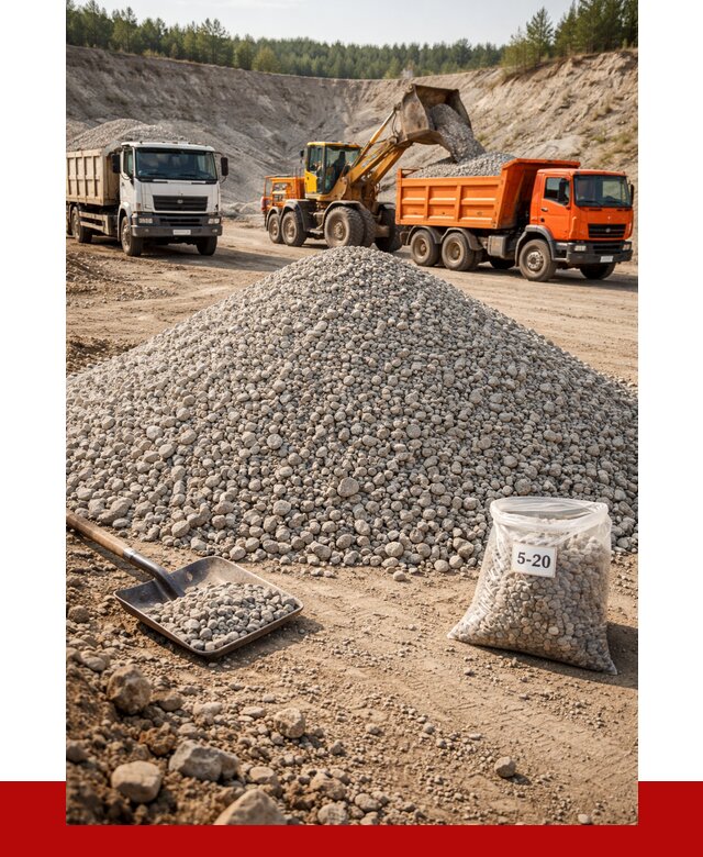 Доломитовый щебень фр. 5-20 в Качканаре от 4306 р. | ПРОНЕРУДКчк