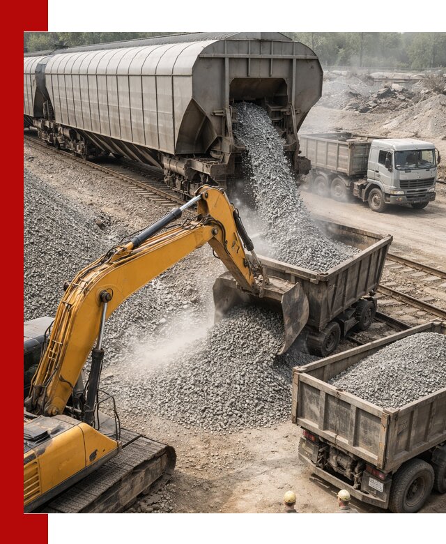 Доставка железнодорожного щебня в Качканаре крупными партиями быстрого отгруза