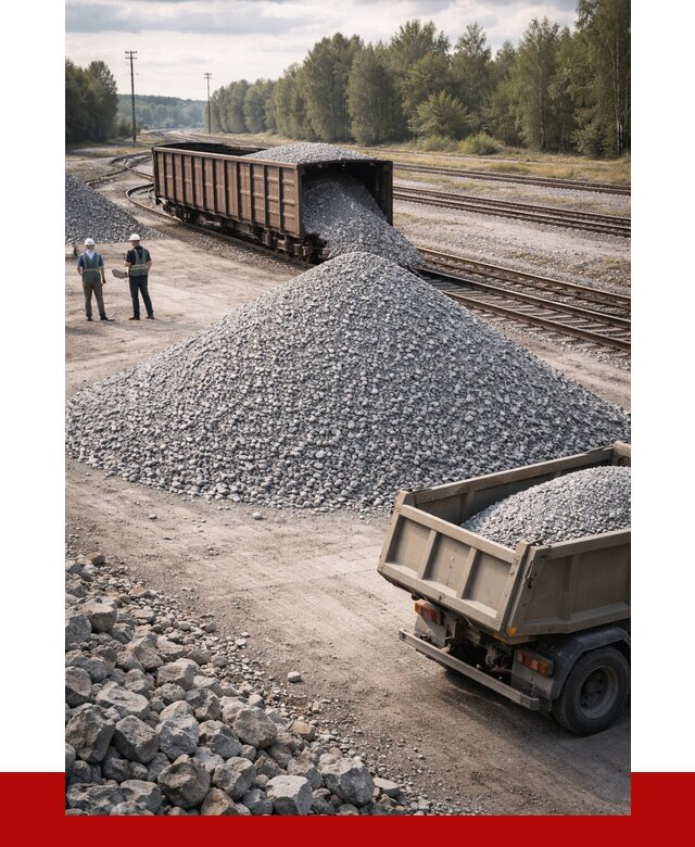 Железнодорожный щебень 20-60 в Качканаре от 1743 р. | ПРОНЕРУДКчк