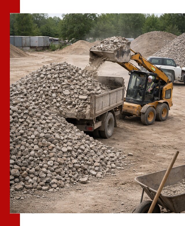 Доставка вторичного щебня в Качканаре для строительных работ