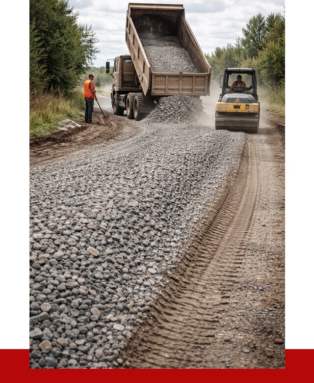 Щебень для отсыпки дороги в Качканаре от 2768 р. ПРОНЕРУДКчк