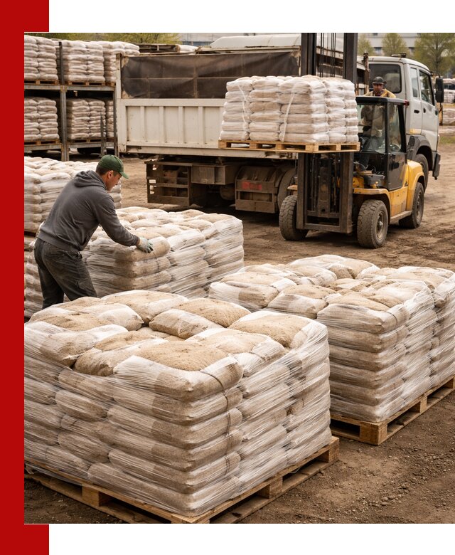 Карьерный песок в мешках с доставкой в Качканаре