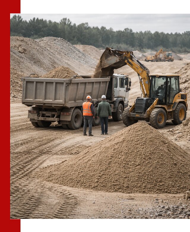 Карьерный среднезернистый песок с доставкой в Качканаре