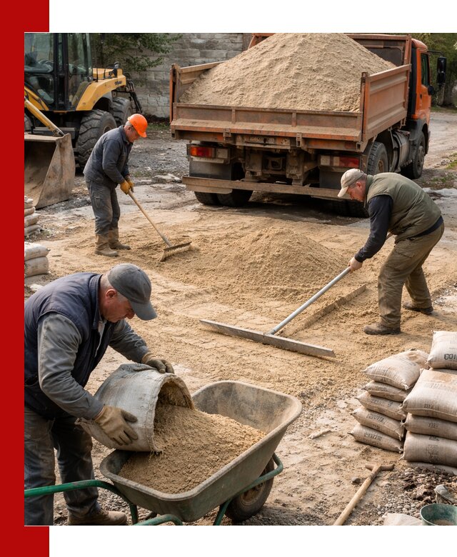 Поставка песка для стяжки в Качканаре с быстрой доставкой