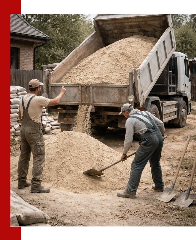 Песок для штукатурки с доставкой в Качканаре качественный и чистый