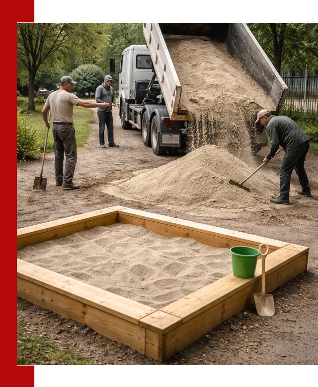 Песок для песочницы с доставкой в Качканаре недорого и чистый