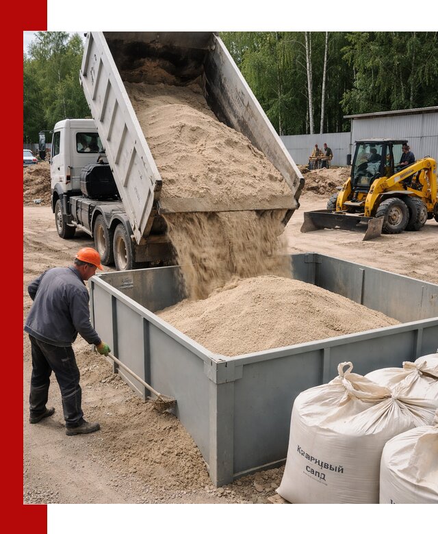 Кварцевый песок для фильтра в Качканаре — доставка и качество