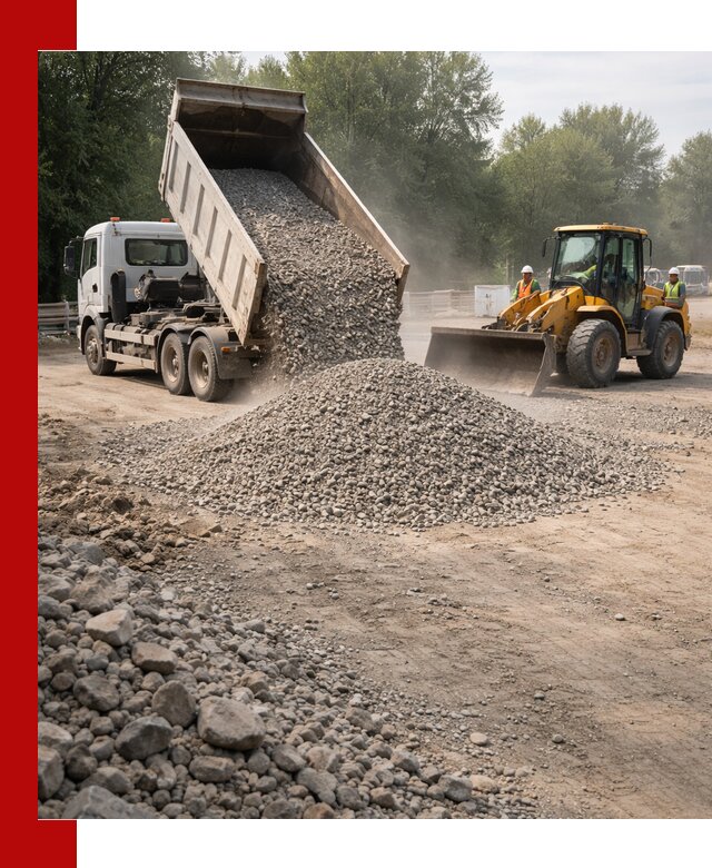 Гравий фракция 5–20 доставка в Качканаре оптом и в розницу
