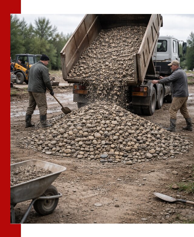 Доставка гальки речной оптом и в розницу в Качканаре