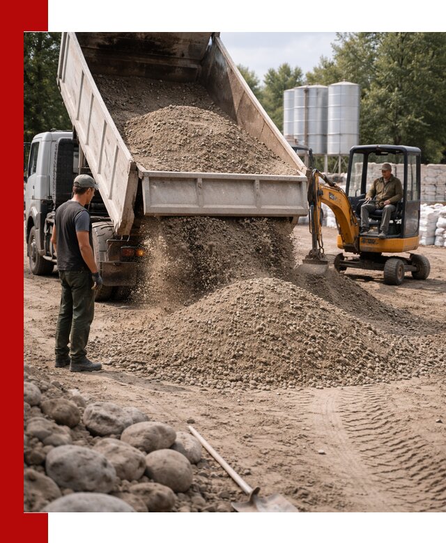 Доставка ПГС С3 в Качканаре самосвалами и миксерами