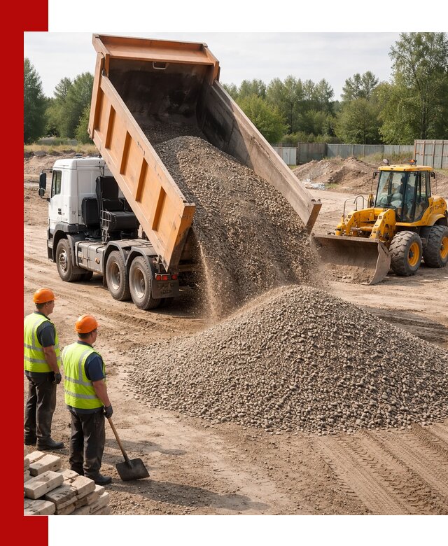 Доставка щебёночно-песчаной смеси ЩПС С7 в Качканаре