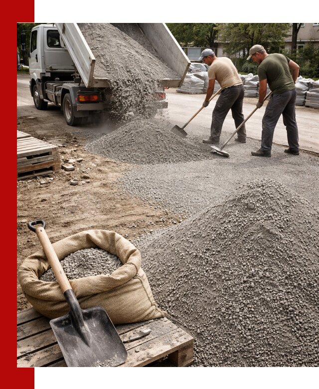 Отсев для тротуарной плитки в Качканаре — доставка и укладка