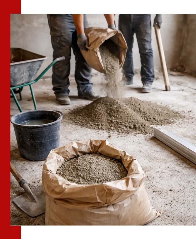 Доставка сухой смеси для стяжки в Качканаре