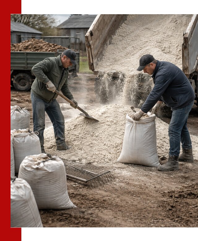 Доставка извести пушонки в Качканаре оптом и мелким оптом