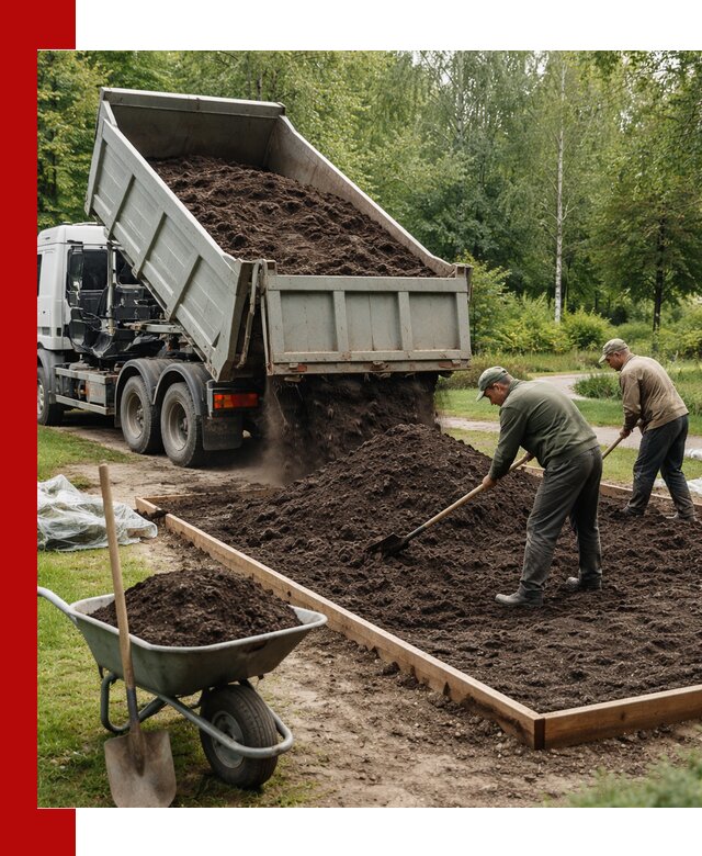 Доставка грунта для озеленения и благоустройства в Качканаре