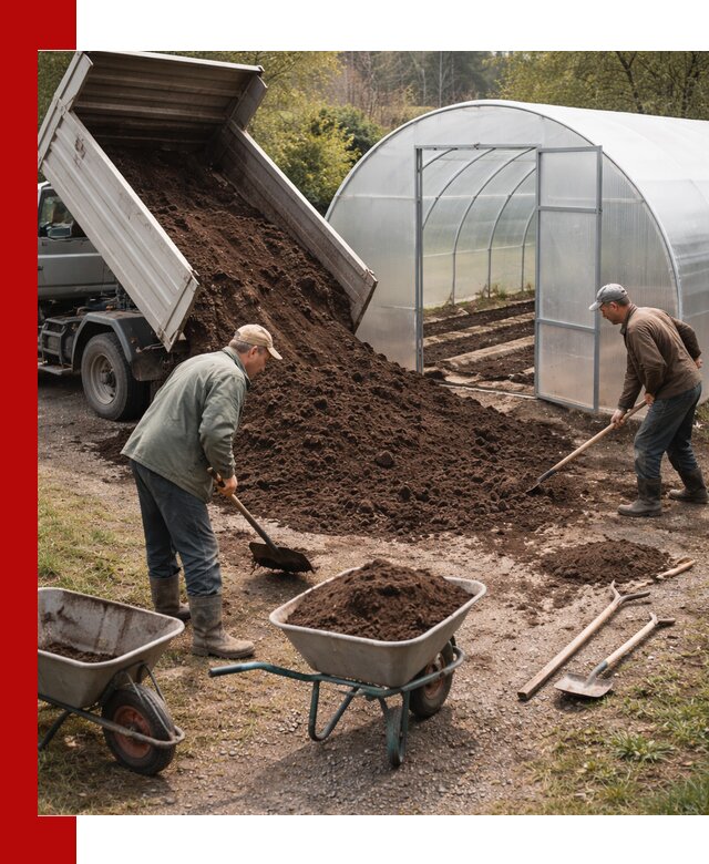 Грунт для теплицы с доставкой в Качканаре — плодородный субстрат под растения