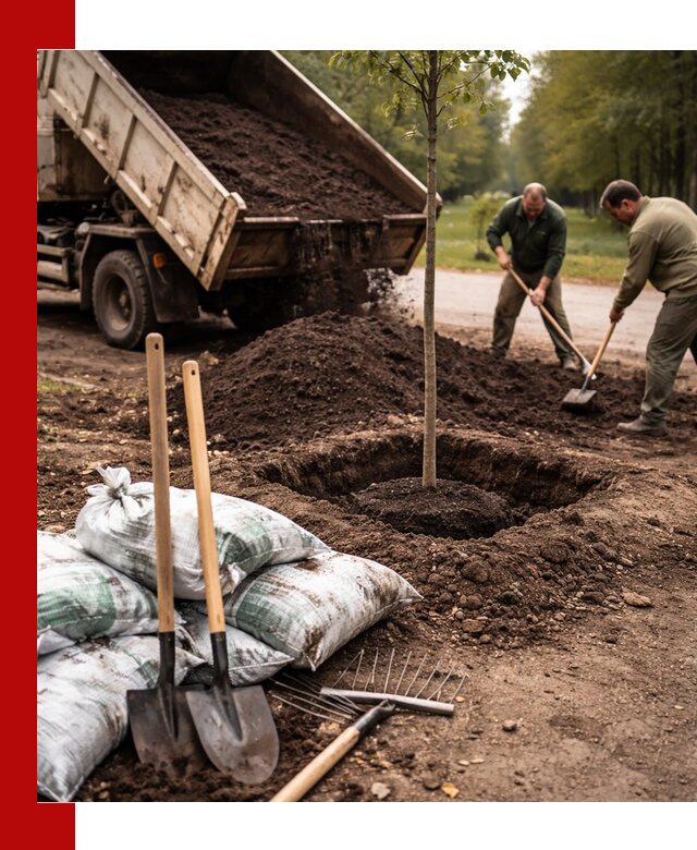 Грунт для посадки деревьев в Качканаре — доставка и подготовка почвы