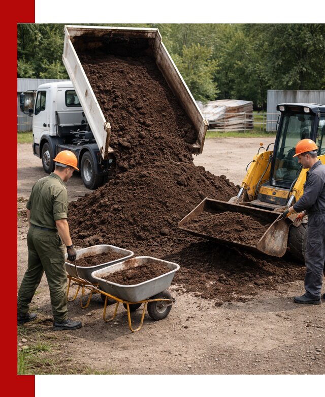 Доставка торфо-земляной смеси в Качканаре для огорода и ландшафта