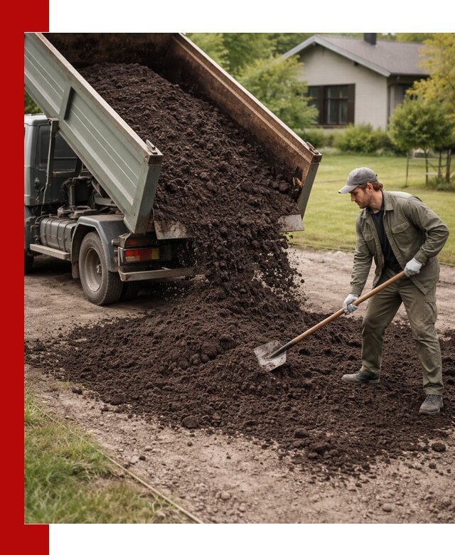 Чернозем для газона с доставкой в Качканаре быстро и качественно