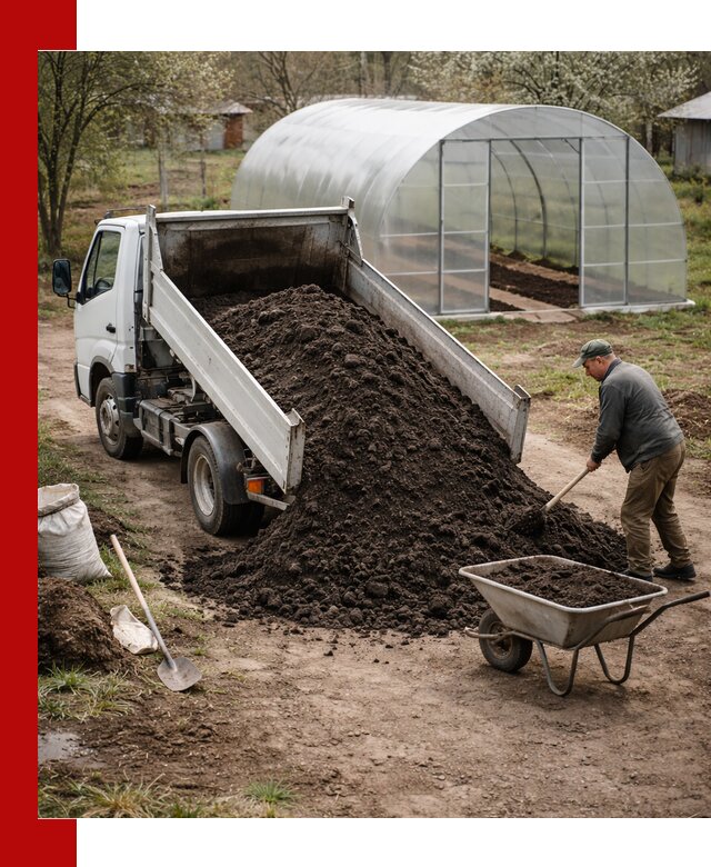 Чернозем для теплицы с доставкой в Качканаре