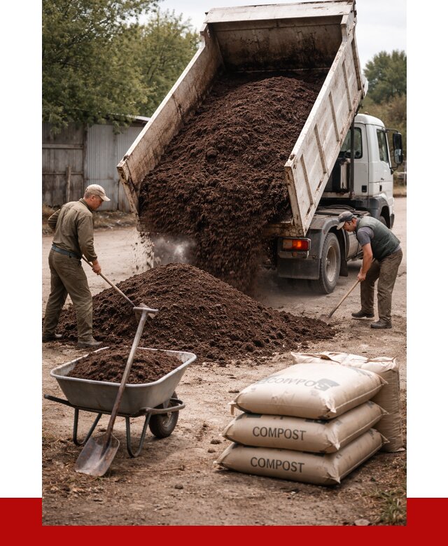 Купить компост в Качканаре от 4306 р. за куб с доставкой | ПРОНЕРУДКчк