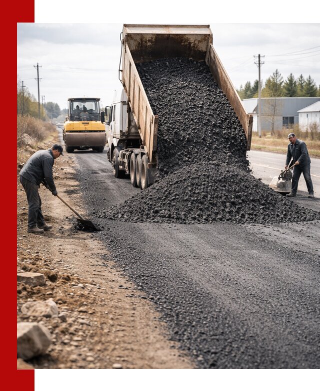 Асфальтовая крошка для дорог в Качканаре — поставка и доставка