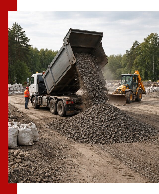 Доставка дробленого асфальта в Качканаре для дорожных работ