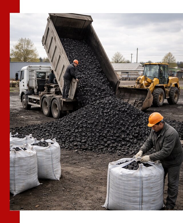 Доставка каменного угля в Качканаре оптом и в розницу