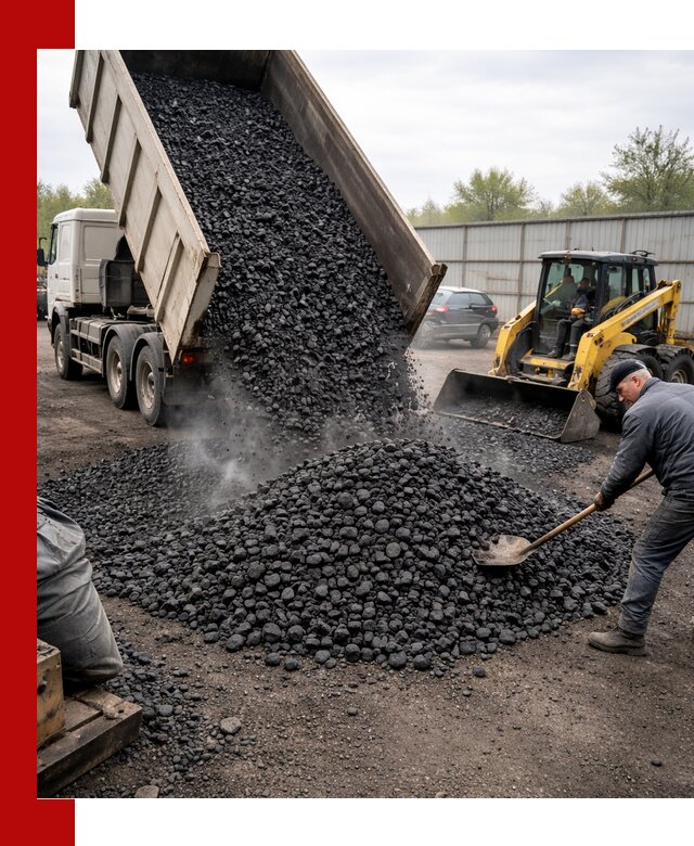 Доставка угля орех в Качканаре оптом и в розницу