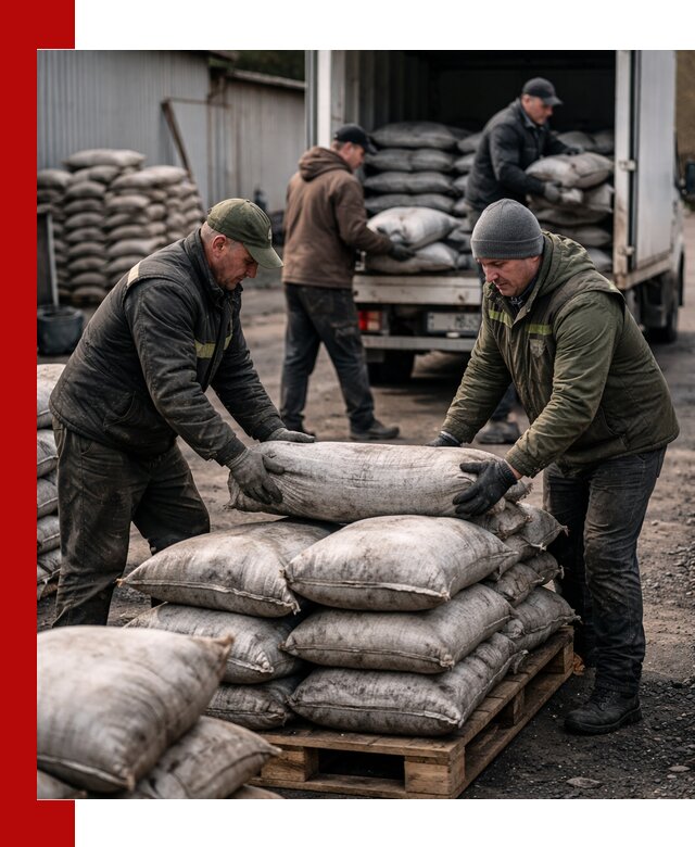 Доставка угля в мешках по выгодным ценам в Качканаре