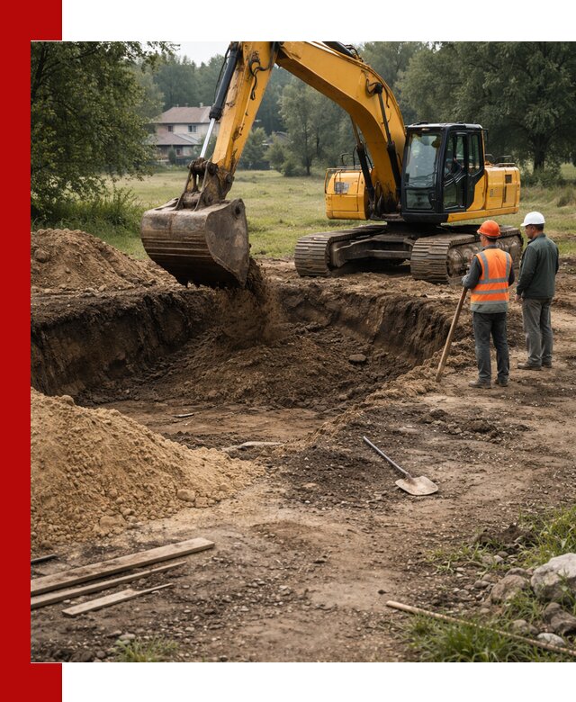 Рытье котлована под фундамент в Качканаре (быстро и недорого)