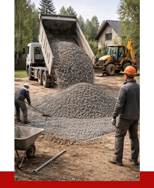 Отсыпка участка щебнем в Качканаре от 6664 р. ПРОНЕРУДКчк