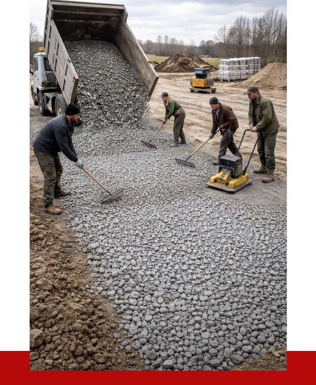 Устройство щебеночной подушки в Качканаре от 4614 р. ПРОНЕРУДКчк